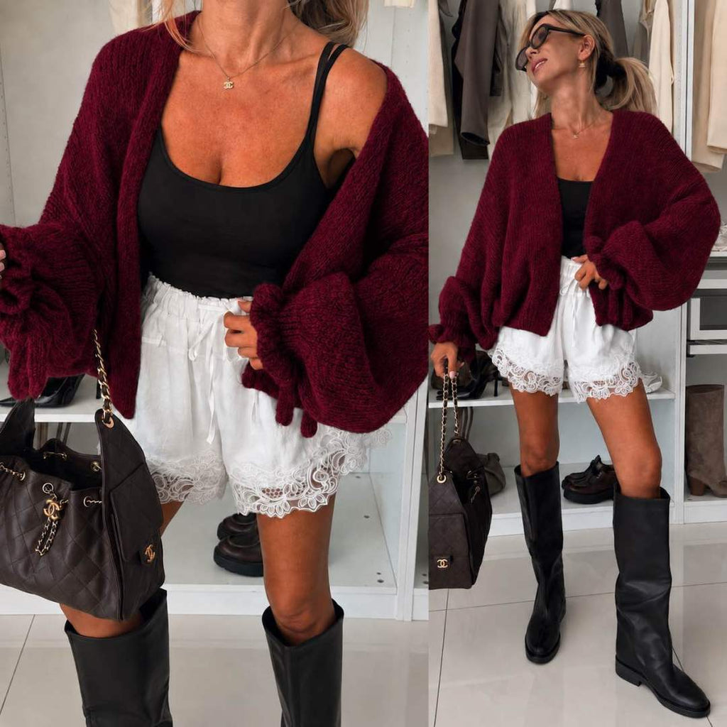 Gilet court en maille à manches ballon avec liens à nouer aux poignets
Taille 36 /44
28€
#Boutiksophie #pourtoi #fyp #mode #shop #Nouveauté