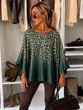 Blouse satinée imprimé  oversize