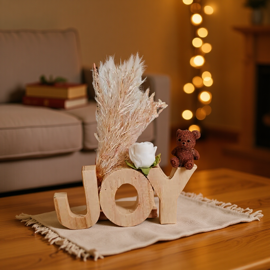 Prénom/phrase/mot en bois artisanal sur commande lettre de 5cm avec ou lampe Led les prix varient suivant le nombre de lettres de prénoms de mots  et de decos les prix peuvent varier de 10 à 30 € devis sur demande pour les mariage /bapteme /anniversaire..