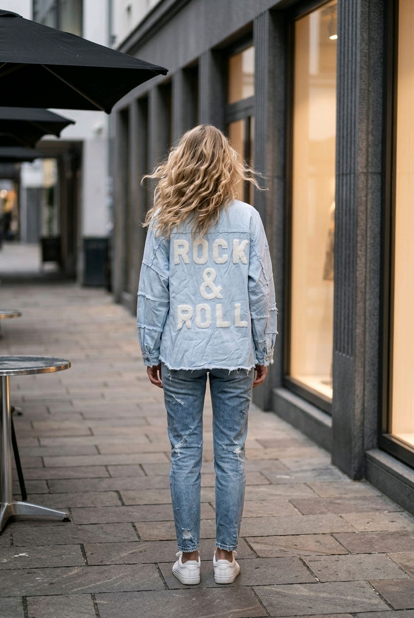 Veste chemise en jean  taille 44/46