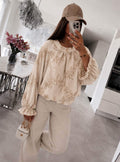 Blouse Fluide Brodée Fleurie