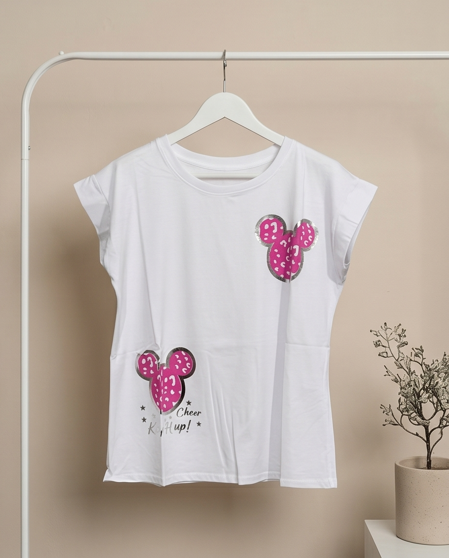 Tee shirt Imprimé coton taille unique (36/44)