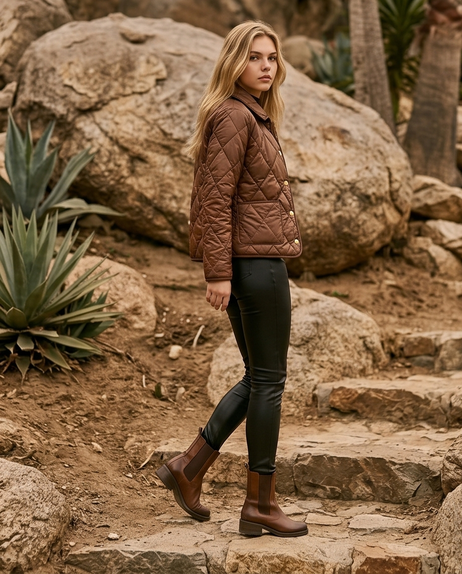 Veste fine mi saison taille unique coloris marron taille (38/44)
