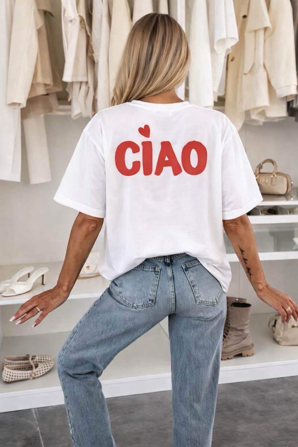 T Shirt Coton Imprimé Tendance Qualité taille unique (36/42)