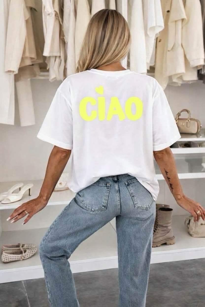T Shirt Coton Imprimé Tendance Qualité taille unique (36/42)