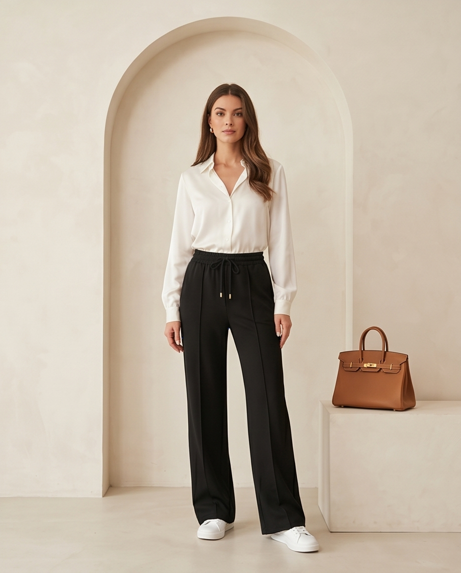 Jogging Élégant Taille Élastique Avec CordonTaille unique (36/42) 23€