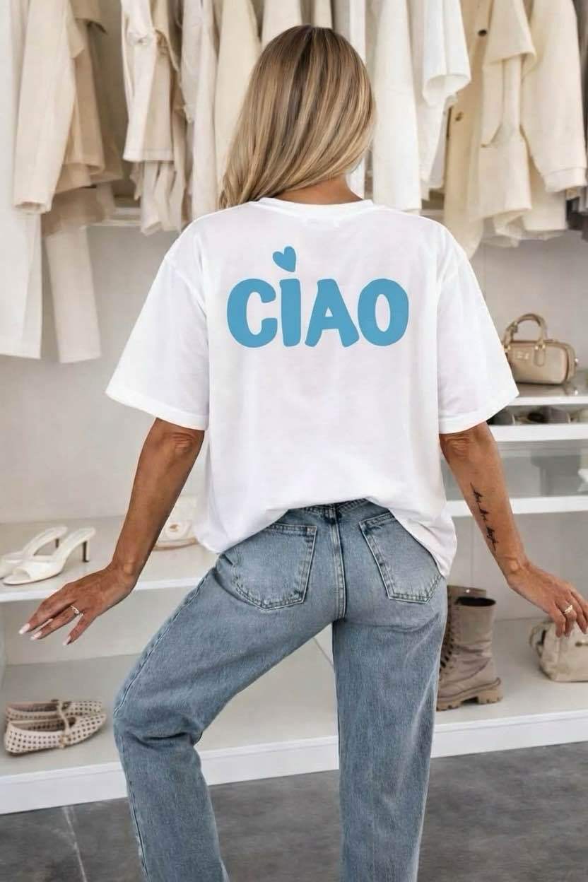 T Shirt Coton Imprimé Tendance Qualité taille unique (36/42)