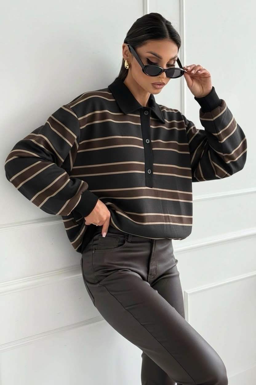 Polo Casual À Rayures