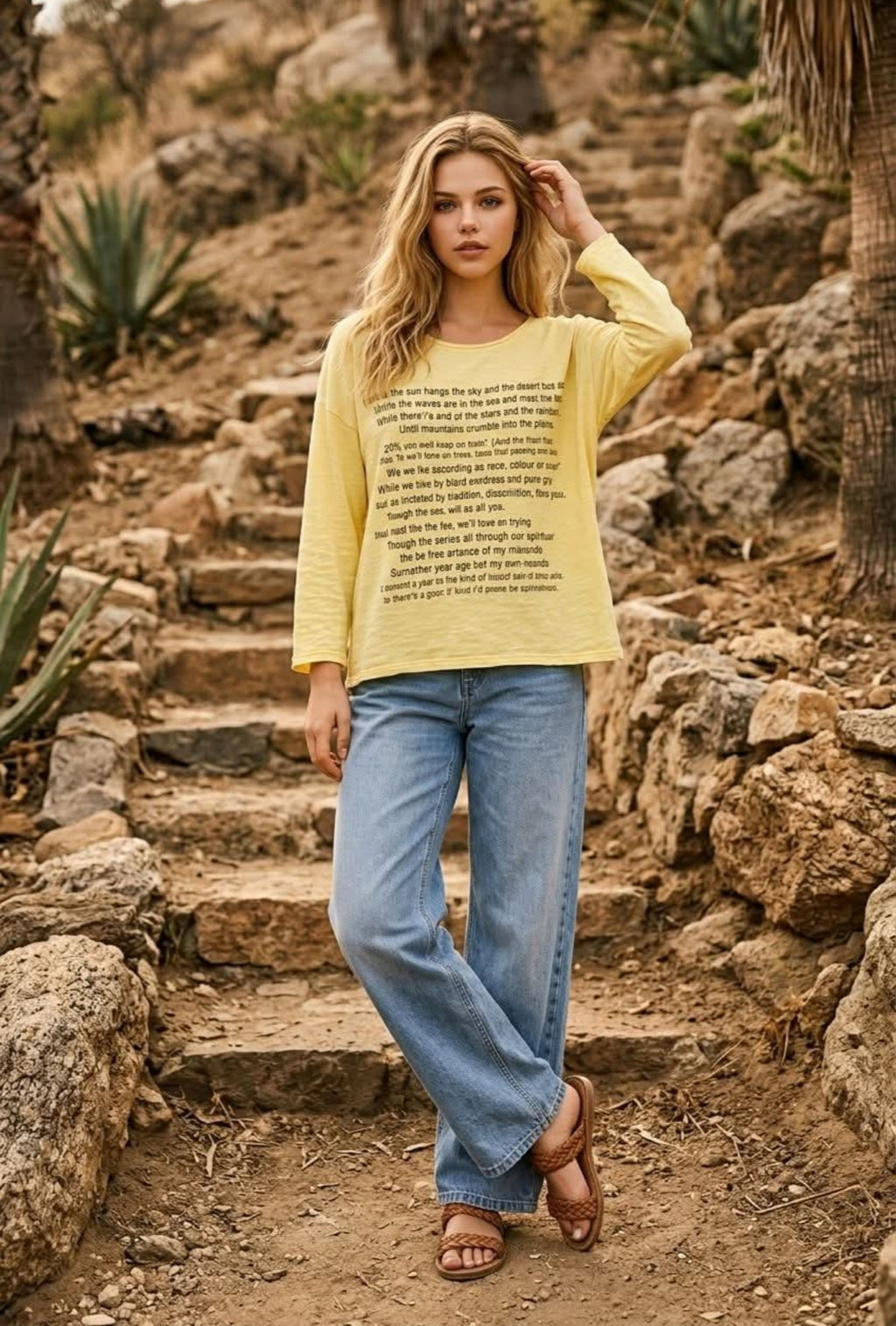 Pull fin en coton taille unique  36/44 coloris jaune