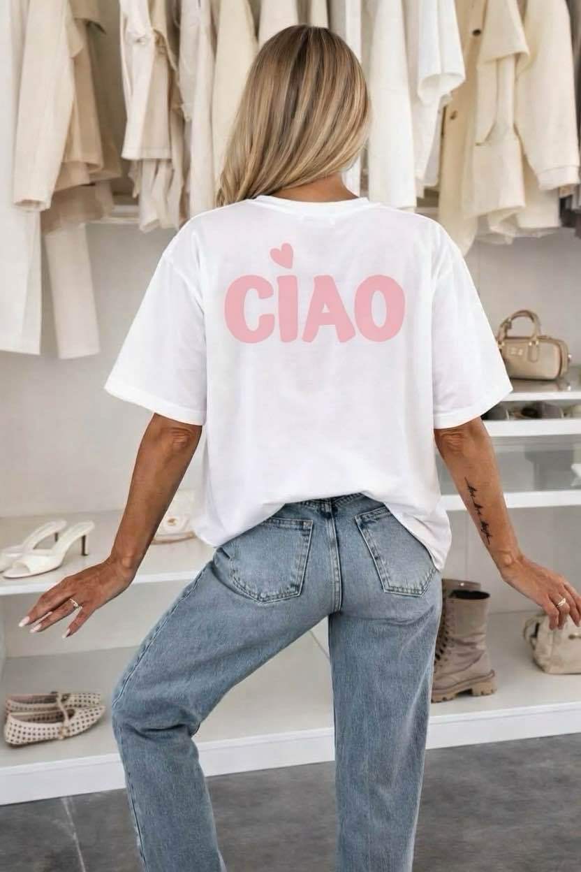 T Shirt Coton Imprimé Tendance Qualité taille unique (36/42)